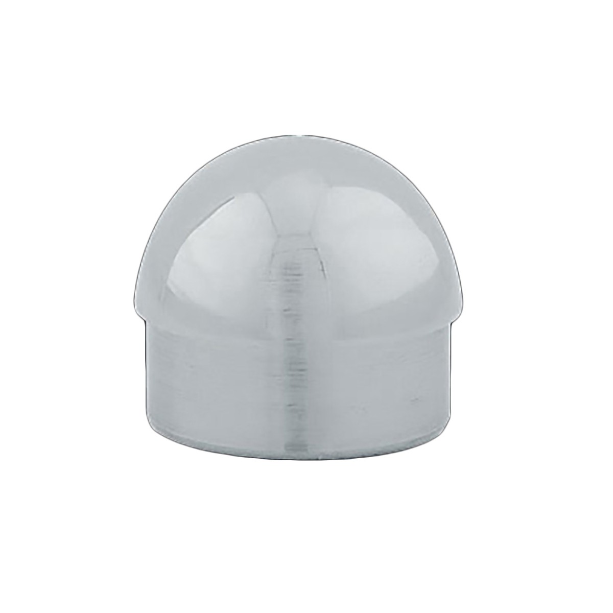 Domed End Cap 1.5" OD Bar Rail Chrome Brass