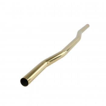 Renovators Supply Chrome Supply Line For L-Pipe High Tank Pull Chain Toilet