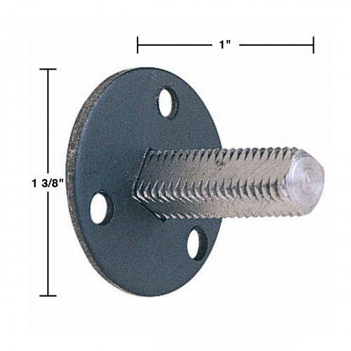 Door Knob Dummy Square Spindle Iron 1-3/8" Vintage Style image-9