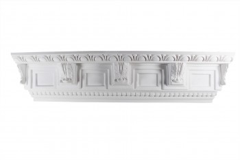Cornice White Urethane  76 7/8" L  Greco-Roman Ornate 