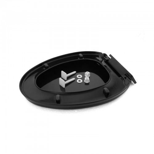 Easy Close Plastic Elongated Black Toilet Seat Ergonomic Design image-18