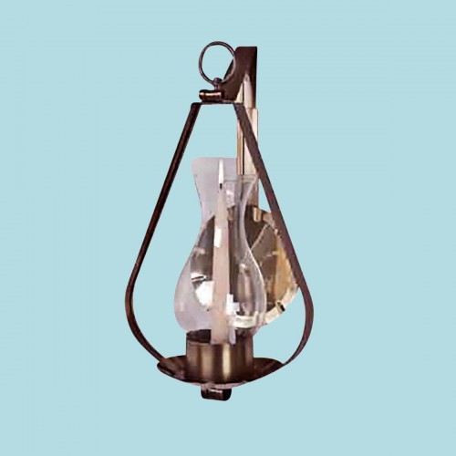 Sconce Solid Brass Candle Wall Sconce 16"H Wall Mount Candle image-2