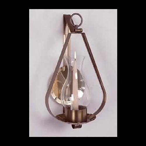 Sconce Solid Brass Candle Wall Sconce 16"H Wall Mount Candle image-3