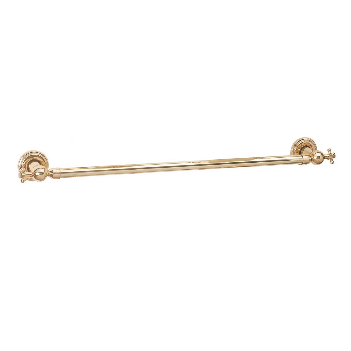 Bright Brass Traditional Towel Bar 24 3/4"