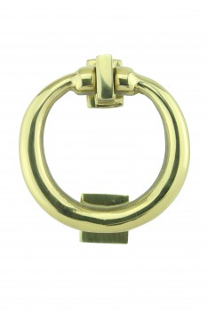 Ring Entry Solid Brass Door Knocker Antique Circular Brass 