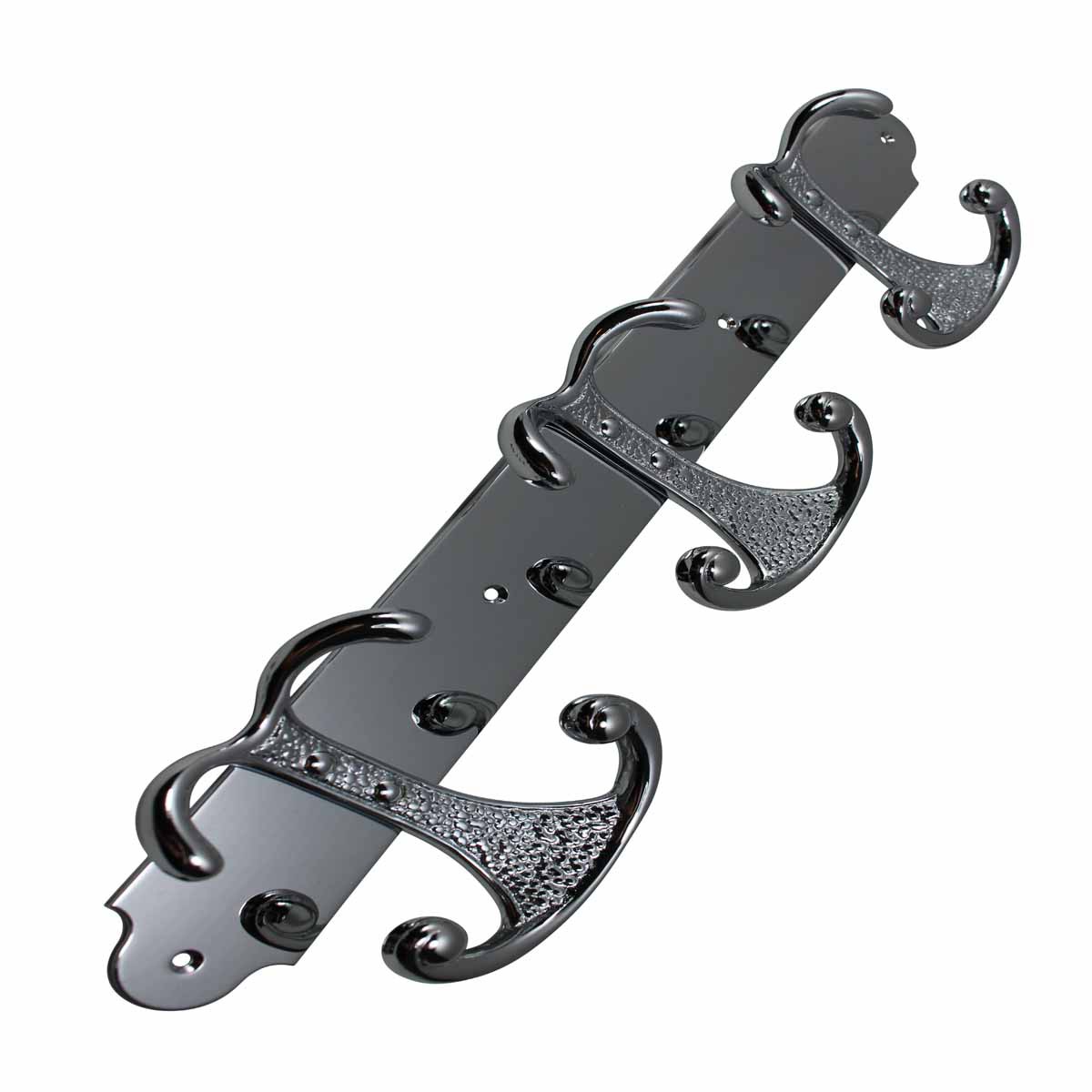 Chrome Brass Coat Hook 3 double Hook