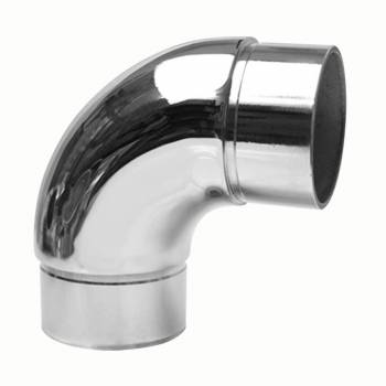 Curve Elbow Rail Fitting Bar Connector Stainless Steel 1.5" L 