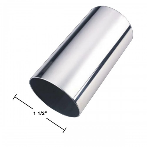 Handicap Or Boat Rail 1.5" Silver Stainless Steel 1ft Tubing image-3