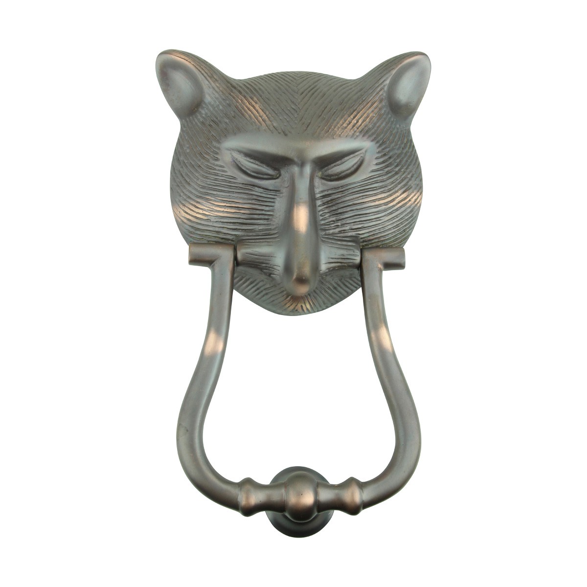 Door Knocker Pharaoh Cat Head Cast Brass Oil Rubbed Bronze 8 3 8 H