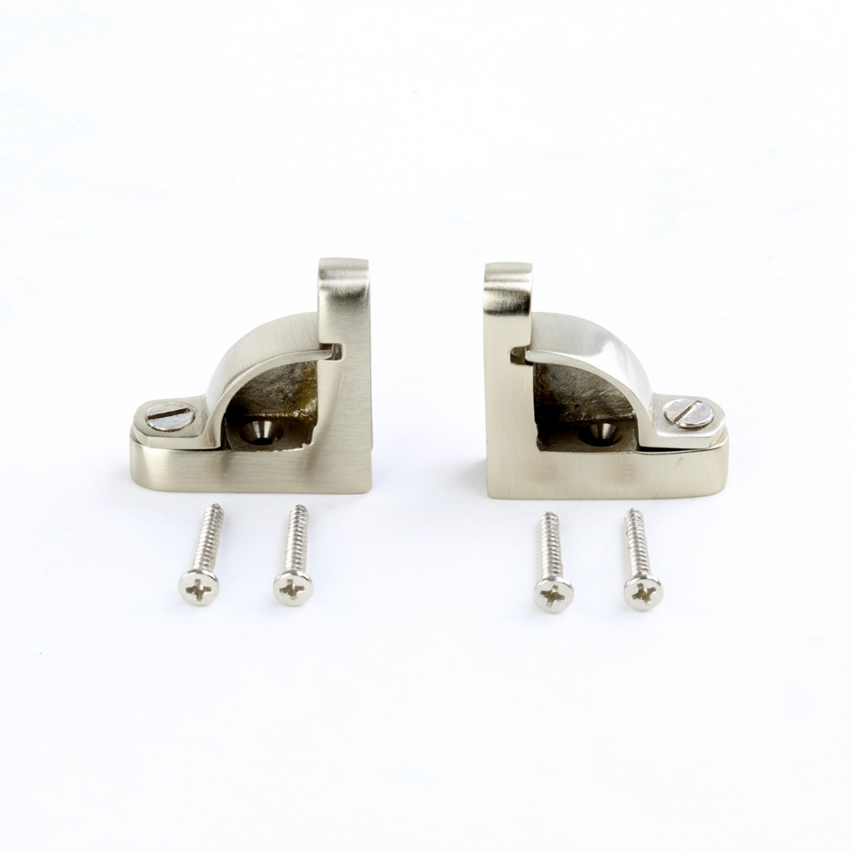 Brushed Satin Nickel Round Carpet Rods for Stairs Runner Rod Holder