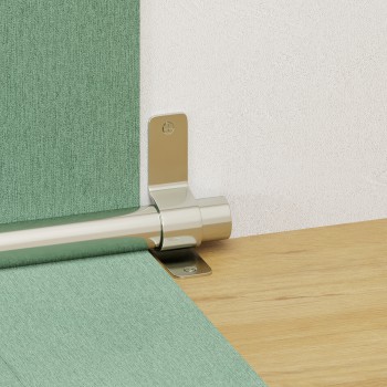 Polished Nickel Stair Runner Rod Bracket Holder Sold As Pair Brackets Only 