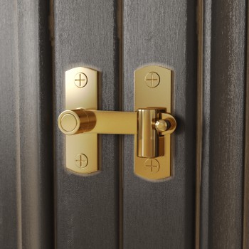 Brass Cabinet Door Latch with Mounting Hardware Door Lock 