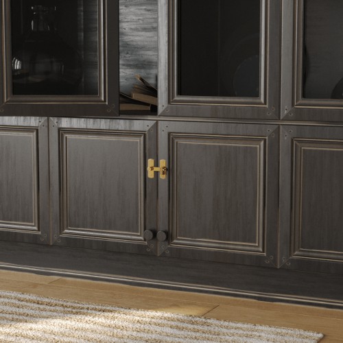 Brass Cabinet Door Latch with Mounting Hardware Door Lock image-2