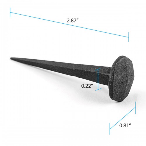 Wrought Iron Nails Decorative Clavos Round Pyramid Head Iron Nails image-8