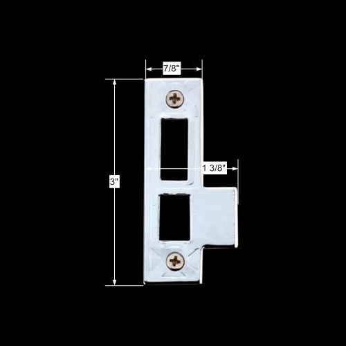 Door Latches Bright Chrome Decorative Door Latch Strike image-3