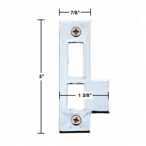 Door Latches Bright Chrome Decorative Door Latch Strike image-4