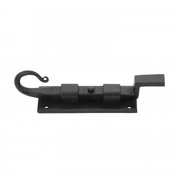Shepherds Crook Necked Bolt Cabinet Hinge Black Rustic Cabinetry 4" 