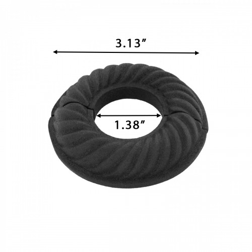 Radiator Flange Le Cruller Black 1" (IPS) pipe flange: 1-3/8" inside diameter; 3-1/8" outside diameter image-8
