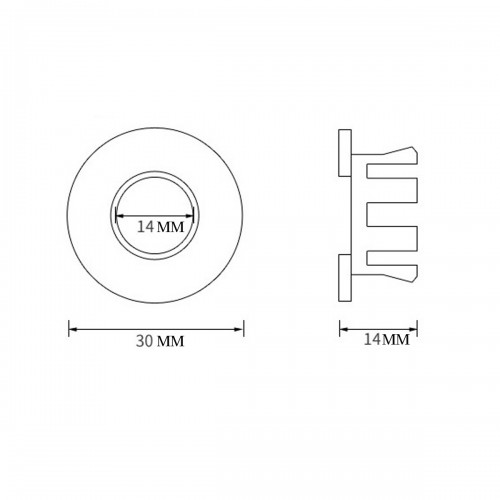 Chrome Plated Solid Brass Bathroom Sink Overflow Ring Cover Caps image-7