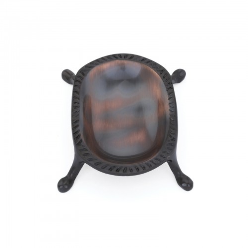 Freestanding Vintage Oil Rubbed Bronze Polished Brass Soap Dish Clawfoot Tub Style Traditional Soap Tray image-7