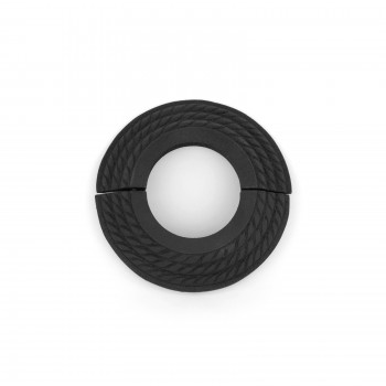 Triple Roped Radiator Flange Black 1-1/2