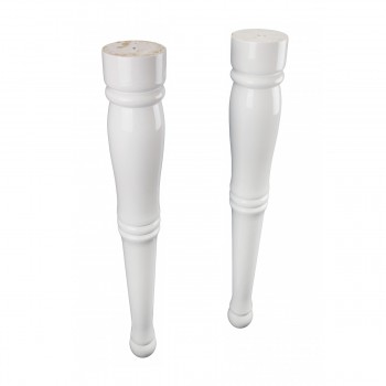 Tulip 32 1/2" Console Bathroom Sink with 2 Spindle Legs White and Pre-Drilled Widespread Faucet Holes image-6
