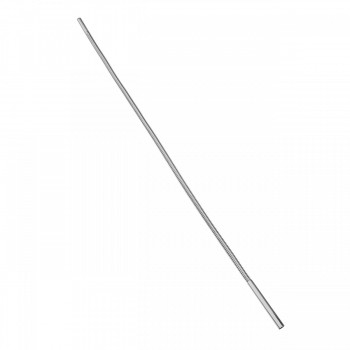 High Tank Toilet 36" H Copper Extender Flex Pipe in Satin Nickel Finish 