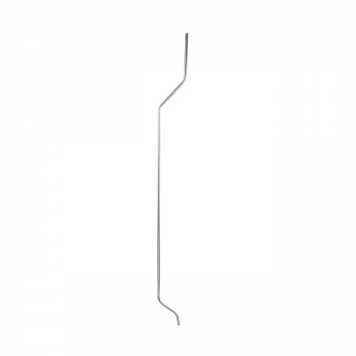 Unfinished Wooden High Tank Toilet Satin Nickel L-Pipe Toilet with Elongated White Bowl image-4