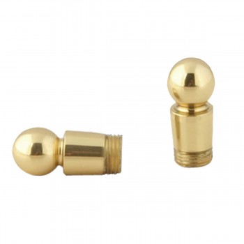 Carpet Rod Finials Bright Brass Ball Finial 
