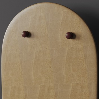 Brown Silicone Toilet Seat Bumpers 8 Pack (6 Oblong 2 Round) with Screws 