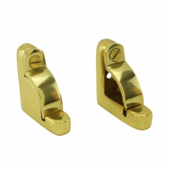 Stair Carpet Rods 28 in. Bright Brass Carpet Runner Rods with Holder Bracket Hardware image-2