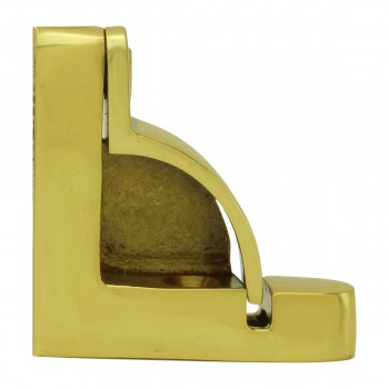 Stair Carpet Rods 28 in. Bright Brass Carpet Runner Rods with Holder Bracket Hardware image-6