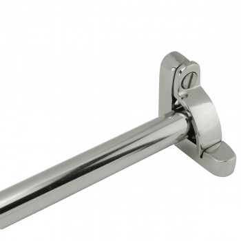 Polished chrome finish Brass Stair Carpet Rod 28" with Brackets (13) image-1