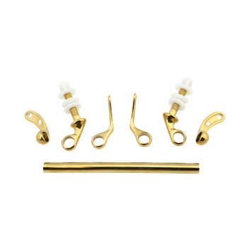 Titanium plated brass color PVD  304 stainless steel toilet seat hinge image-6