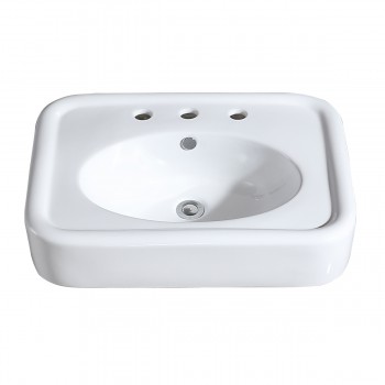 Bathroom pedestal sink basin only image-4