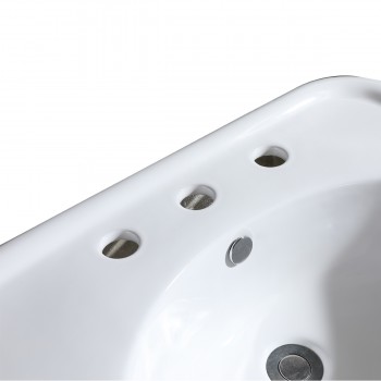 Bathroom pedestal sink basin only image-6
