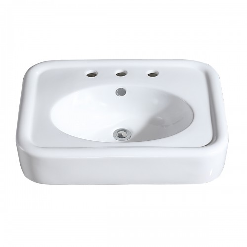 Bathroom pedestal sink basin only image-4