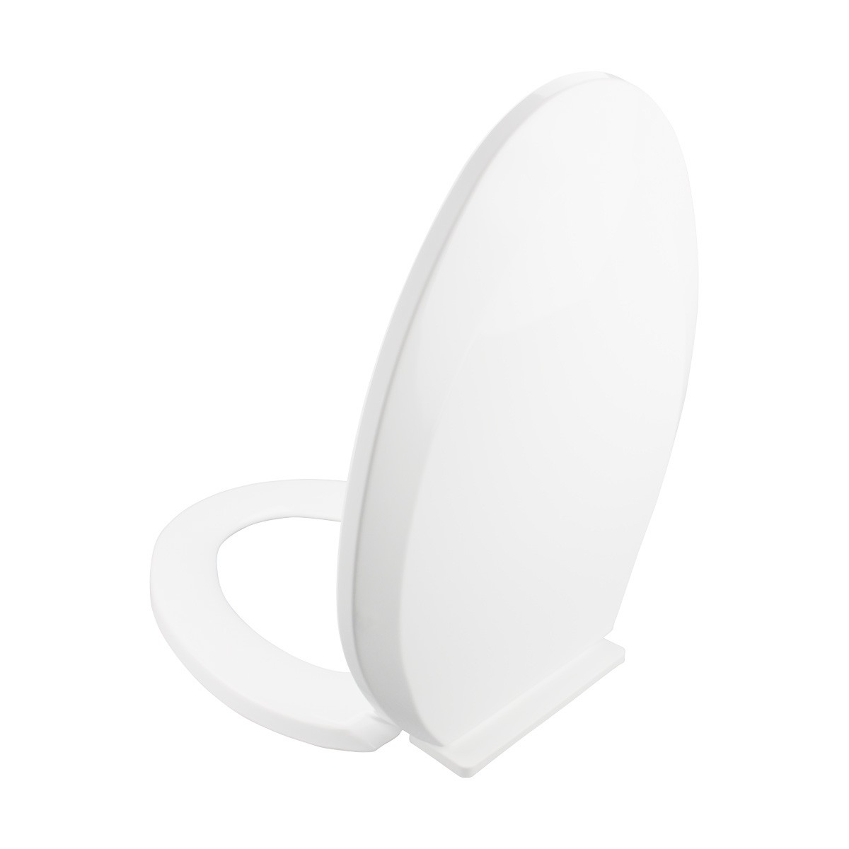 White Elongated Bathroom Toilet Seat Slow Ez Close No Slam