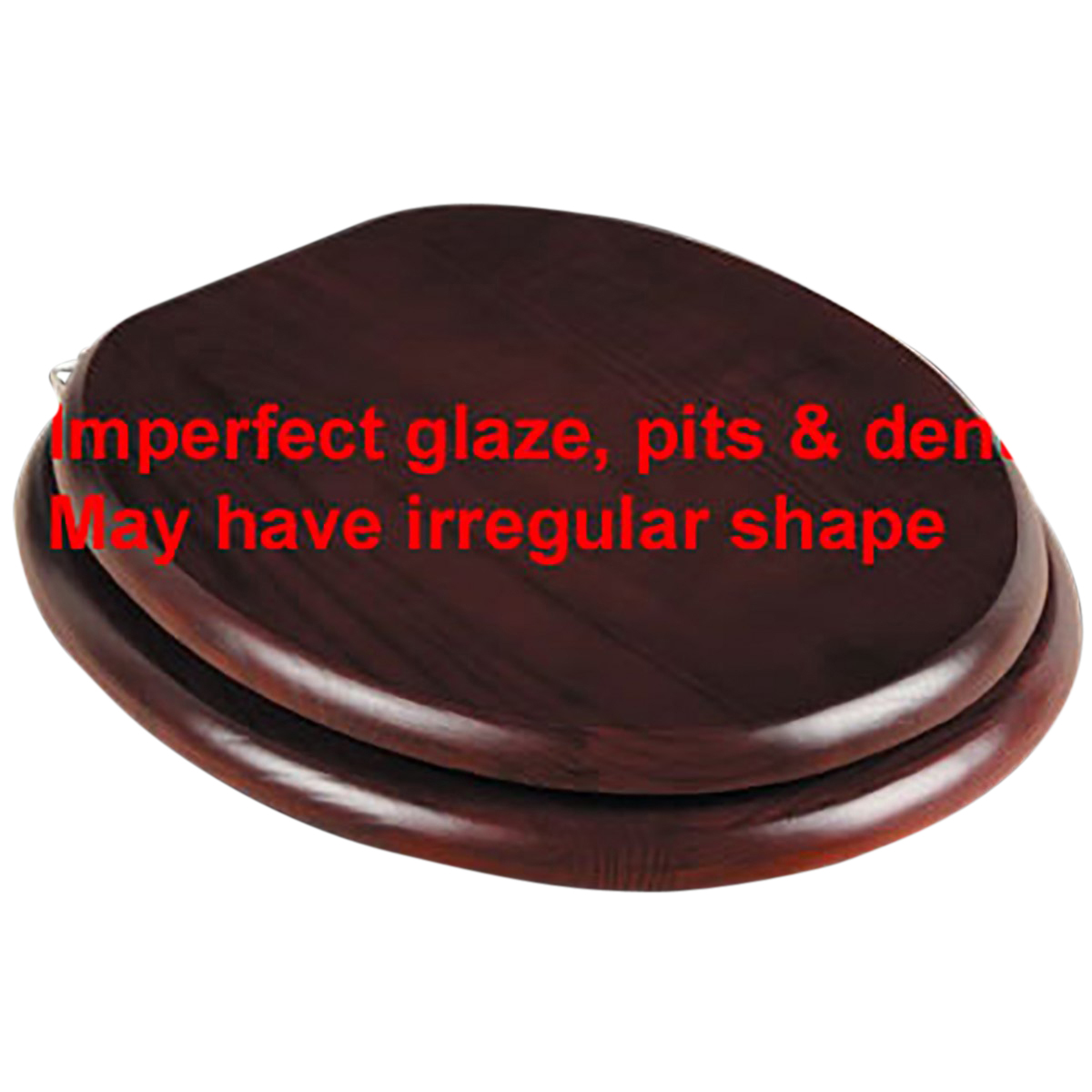 Toilet Seats Cherry Finish Hardwood Elongated Imperfect