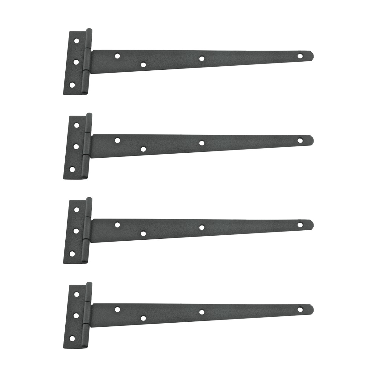 4 T Strap Door Hinges RSF Black Iron Light Duty Hinges 11 Renovator's