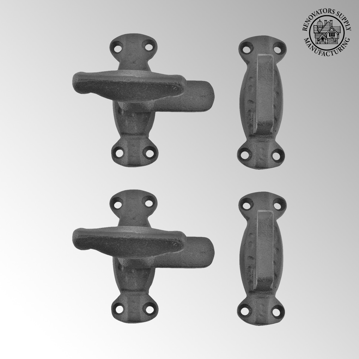 2 Cupboard Door Latch Hand Iron