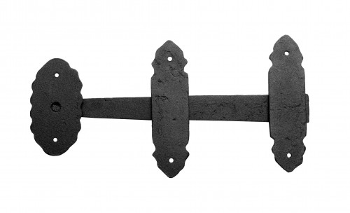 Black Door Latch Wrought Iron Colonial Style Front Door Latch Lock Pack of 10 image-11
