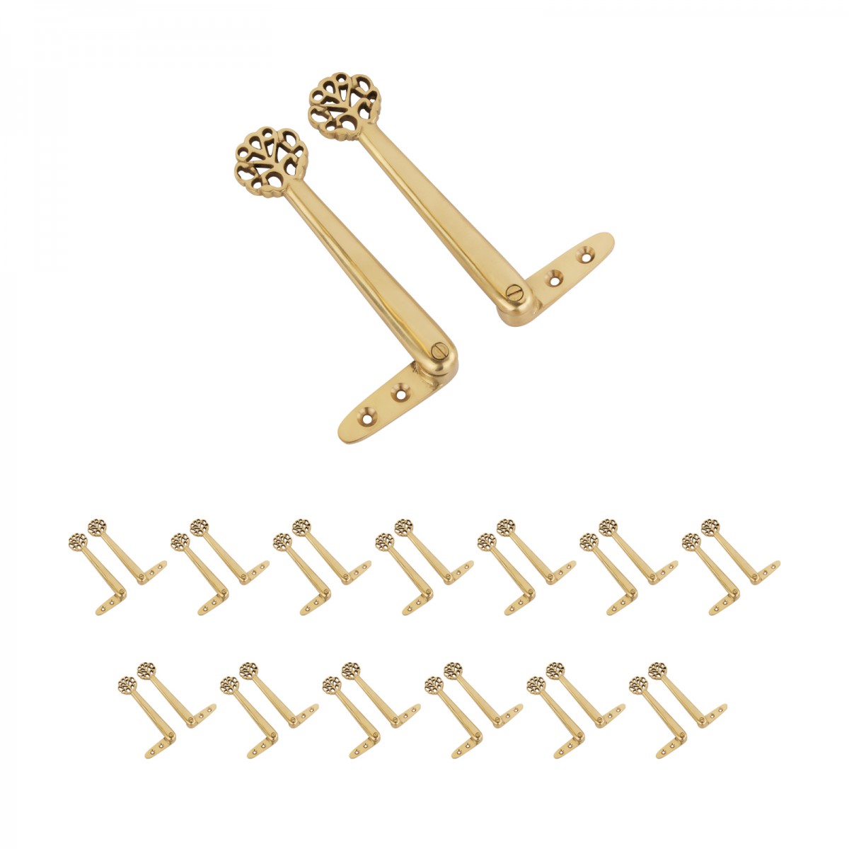 Carpet Arm Stair Holder Solid Brass Pair of 13