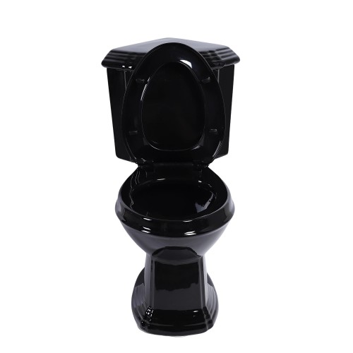 Black Sheffield Corner 2-Piece 0.8 GPF/1.6 GPF Dual Flush Elongated Toilet with Slow Close Seat image-8