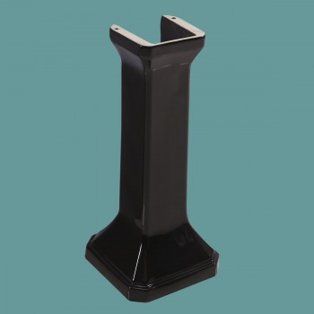 Large Victorian Pedestal Sink Black Pedestal  Only image-2