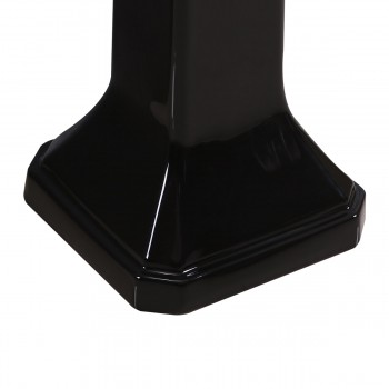 Large Victorian Pedestal Sink Black Pedestal  Only image-3