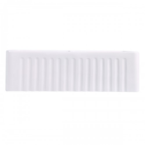 Crater 33" Kitchen Double Basin Farmhouse Sink White with Drain image-6