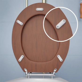 White Toilet Seat Bumpers 8 Silicone No Slip Toilet Seat Bumpers Pack of 1 