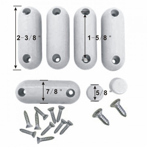 White Toilet Seat Bumpers 8 Silicone No Slip Toilet Seat Bumpers Pack of 1 image-11