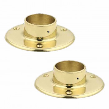 2 5" Floor Flange Solid Brass Fits 2" Tubing Bracket 